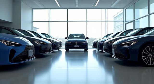 都内中古車販売チェーンのオフィス風景